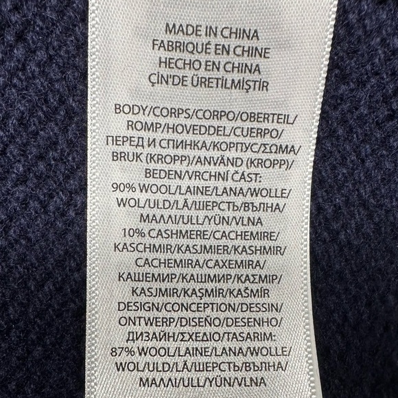 NWT Polo Ralph Lauren Polo Bear Wool Blend Women’s Blue Sweater - Picture 9 of 12